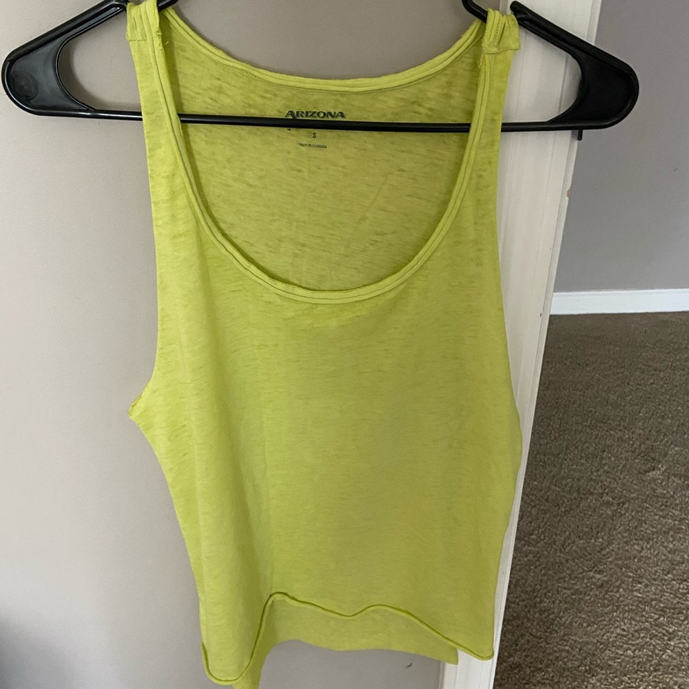 Neon yellow Arizona Jean tank top